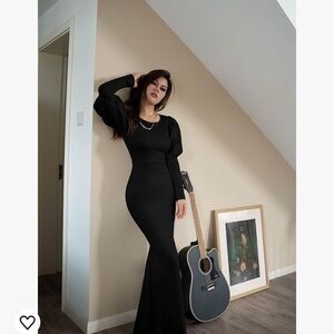 Black formal dress
